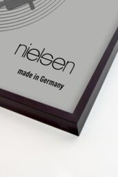 "nielsen Set of 3 Vinyl 12"" LP Record Display Frames, Aluminium, 32x33cm in Jet Black - Size: 32x33 cm" - thumbnail 3