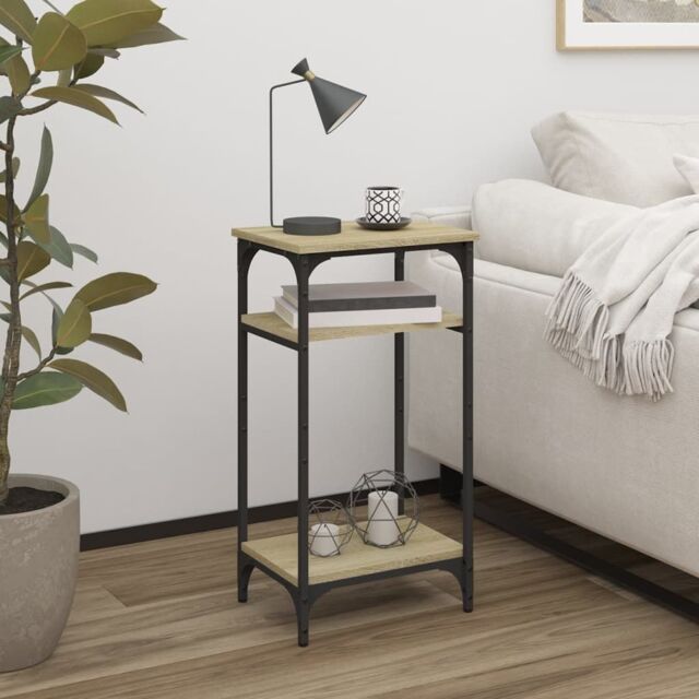 Berkfield Home Side Table Sonoma Oak 40x30x75 cm Engineered Wood in Brown - Size: 40 x 30 x 75 cm - image 1