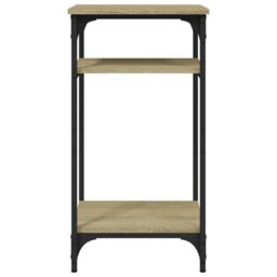 Berkfield Home Side Table Sonoma Oak 40x30x75 cm Engineered Wood in Brown - Size: 40 x 30 x 75 cm - thumbnail 6