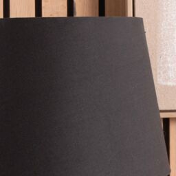 Ruma Black Tapered Cotton Lamp Shade for Table Lamps & Floor Lamps - Size: 10 inches - thumbnail 2