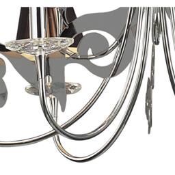 Netlighting Acanto Pendant Round 9 Light E14 Polished Chrome With Black Shades in Grey - thumbnail 6