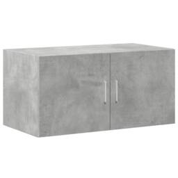 Berkfield Home Storage Cabinet Concrete Grey 80x42.5x225 cm Engineered Wood - thumbnail 5