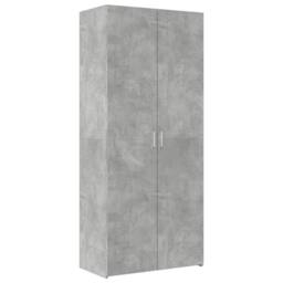 Berkfield Home Storage Cabinet Concrete Grey 80x42.5x225 cm Engineered Wood - thumbnail 6
