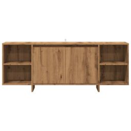 Berkfield Home TV Cabinet Artisan Oak 130x35x50 cm Engineered Wood in Brown - Size: 130 x 35 x 50 cm - thumbnail 4