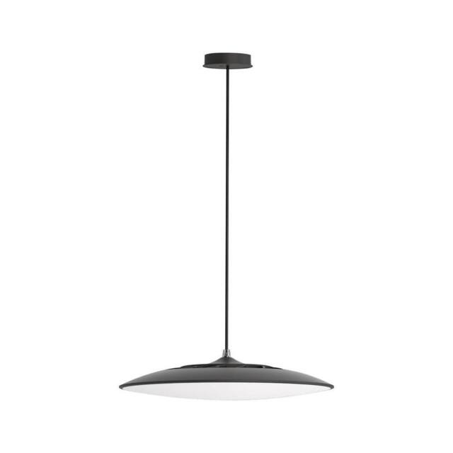 Netlighting Slim LED Pendant 25cm Round 16W LED 3000K 1440lm Black 3yrs Warranty - image 1