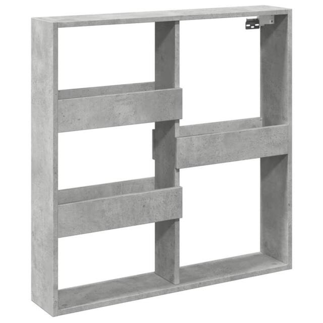 Berkfield Home Wall Cabinet Concrete Grey 80x15x80 cm Engineered Wood - Size: 80 x 15 x 80 cm - image 1