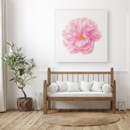 Warren Reed - Designer Single Cherry Blossom Canvas in Pink - Size: w40 inch x h40 inch - thumbnail 3