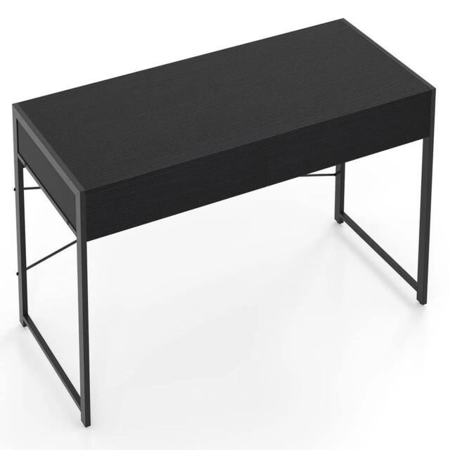 Kelvenix Computer Desk Compact Writing Desk in Black - Size: 0.6m2 - image 1