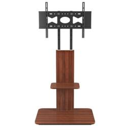 Nordara Heavy Duty TV Floor Stand in Brown - Size: 100 cm x 100 cm - thumbnail 1