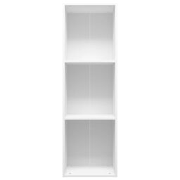 Berkfield Home Book Cabinet/TV Cabinet White 36x30x114 cm Engineered Wood - Size: 36 x 30 x 114 cm - thumbnail 4