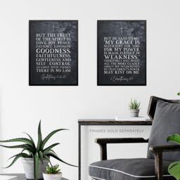 Artery8 Wall Art Print Christian Bible Verses The Ten Commandments Lord Hope Poster Art Mixed Pack of 4 A4 - thumbnail 6