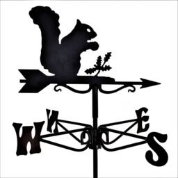 Buttercup Farm Mini Squirrel Weathervane - Steel - L38 x W38 x H49 cm - Black - thumbnail 2
