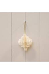 KDMD Set of 3 Off-White Spinning Top Baubles - thumbnail 1