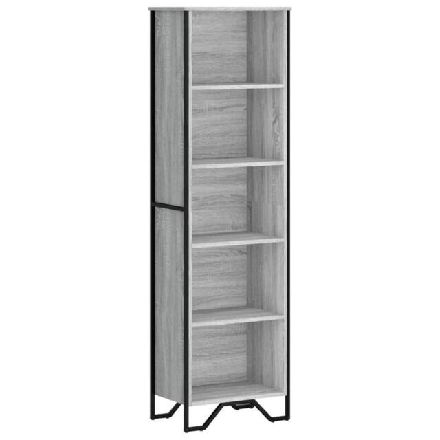 Berkfield Home Bookcase Grey Sonoma 50x31x169 cm Engineered Wood - Size: 50 x 31 x 169 cm - image 1