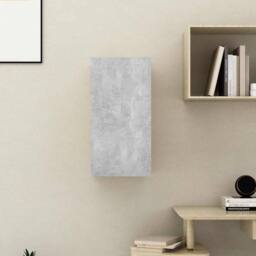 Berkfield Home TV Cabinet Concrete Grey 30.5x30x60 cm Engineered Wood - thumbnail 4