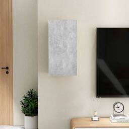 Berkfield Home TV Cabinet Concrete Grey 30.5x30x60 cm Engineered Wood - thumbnail 1