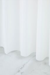Neel Blue Shower Curtain With 12 Hooks, Mould & Mildew Resistant, Washable PEVA - 180x180cm in Ivory - Size: 180 cm width x 180 cm drop - thumbnail 3