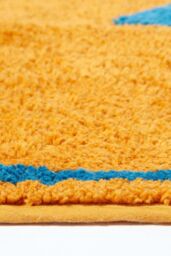 Homescapes Rubber Duck Bath Mat Soft, Absorbent & Non-Slip for Kids in Blue - thumbnail 3