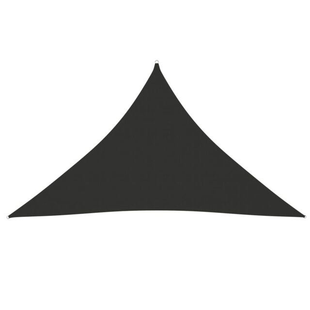 Berkfield Home Sunshade Sail Oxford Fabric Triangular 4x4x5.8 m Anthracite in Black - image 1
