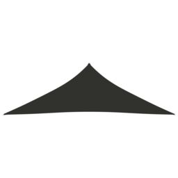 Berkfield Home Sunshade Sail Oxford Fabric Triangular 4x4x5.8 m Anthracite in Black - thumbnail 2