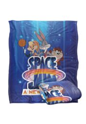 Warner Brothers Space Jam 2 Silky Touch Super Soft Throw Blanket 152x127cm in White - Size: 152x127 cm - thumbnail 2
