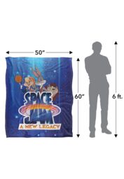 Warner Brothers Space Jam 2 Silky Touch Super Soft Throw Blanket 152x127cm in White - Size: 152x127 cm - thumbnail 3