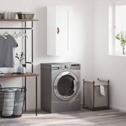 Berkfield Home Wall Mounted Cabinet White 34.5x34x90 cm Engineered Wood - thumbnail 2