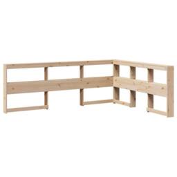 Berkfield Home Bookcase Bed without Mattress 160x200 cm Solid Wood Pine in Light Brown - thumbnail 7