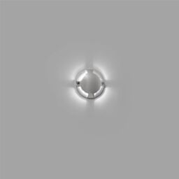Netlighting Keenan LED FourWay Outdoor Wall Floor Light Nickel IP67 in Grey - thumbnail 2