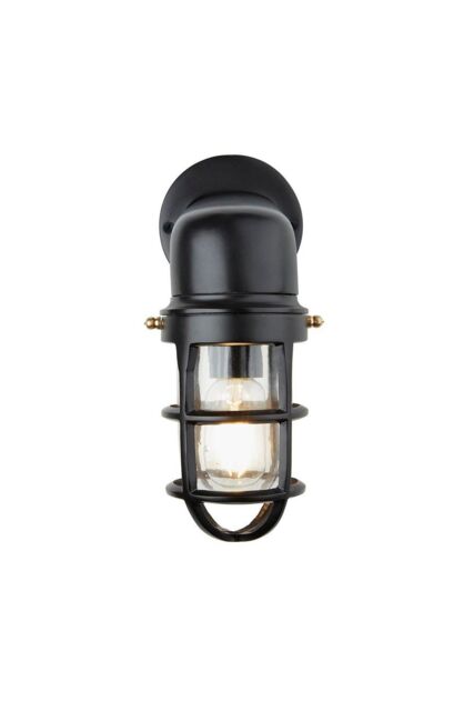 Industville Bulkhead Outdoor & Bathroom Sconce Wall Light - 12 Inch in Black - image 1