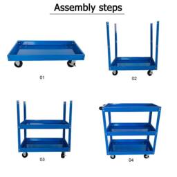 SPETLEK BLUE Tool Storage Heavy Duty Garage Trolley - Size: 0.6m2 - thumbnail 4