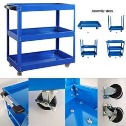SPETLEK BLUE Tool Storage Heavy Duty Garage Trolley - Size: 0.6m2 - thumbnail 1