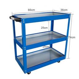 SPETLEK BLUE Tool Storage Heavy Duty Garage Trolley - Size: 0.6m2 - thumbnail 2