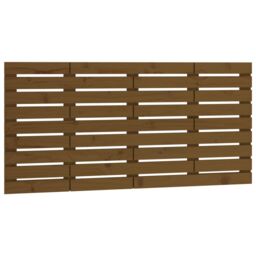 Berkfield Home Wall Headboard Honey Brown 146x3x63 cm Solid Wood Pine - Size: 146 x 3 x 63 cm - thumbnail 2