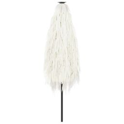 Berkfield Home Garden Parasol with Steel Pole White 268x268x226 cm - Size: 268 x 268 x 226 cm - thumbnail 6