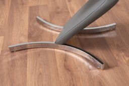 FurnitureboxUK Giovani Grey White Modern High Gloss & Glass Dining Table & 4 Willow Chairs Set - thumbnail 5