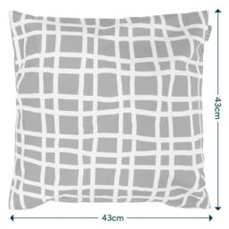 icon 4 Pack Cushion 43x43cm Mark Making, Chocolate - Size: 43x43 cm - thumbnail 5