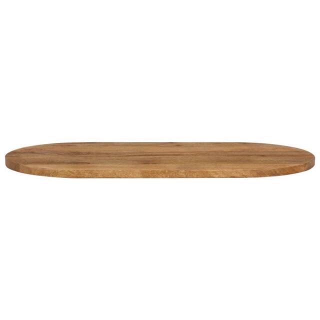 Berkfield Home Table Top 110x50x2.5 cm Oval Solid Wood Mango in Brown - image 1
