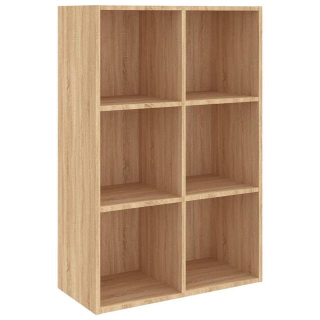 Berkfield Home Book Cabinet/Sideboard Sonoma Oak 66x30x97.8 cm Engineered Wood in Light Tan - image 1