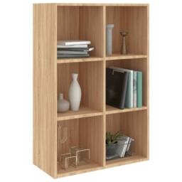 Berkfield Home Book Cabinet/Sideboard Sonoma Oak 66x30x97.8 cm Engineered Wood in Light Tan - thumbnail 3