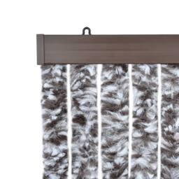 Berkfield Home Insect Curtain Brown & Beige 56x185 cm Chenille - thumbnail 5