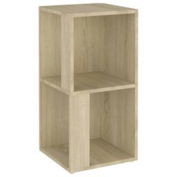 Berkfield Home Corner Cabinet Sonoma Oak 33x33x67 cm Engineered Wood in Light Brown - Size: 33 x 33 x 67 cm - thumbnail 1