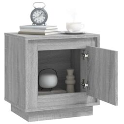 Berkfield Home Bedside Cabinet Grey Sonoma 44x35x45 cm Engineered Wood - Size: 44 x 35 x 45 cm - thumbnail 5