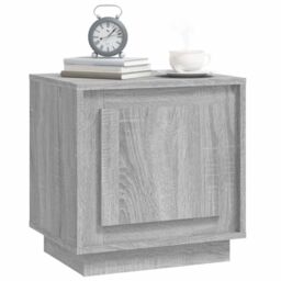 Berkfield Home Bedside Cabinet Grey Sonoma 44x35x45 cm Engineered Wood - Size: 44 x 35 x 45 cm - thumbnail 4