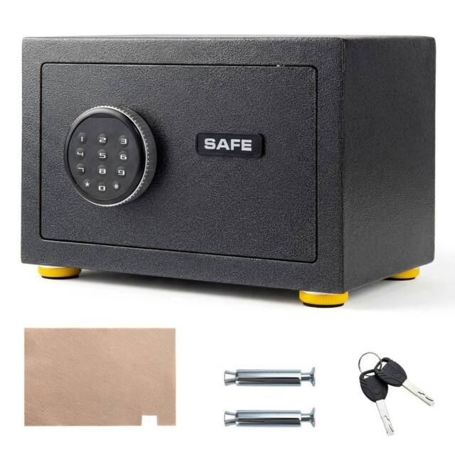 KORVIXA 31 CM Solid Steel Safe Box with Security Safe Box in Black - Size: 100 cm - image 1
