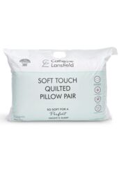 Catherine Lansfield 'Luxury Quilted Comfort' Embossed Pillow Pair in White - thumbnail 5