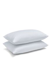 Catherine Lansfield 'Luxury Quilted Comfort' Embossed Pillow Pair in White - thumbnail 4