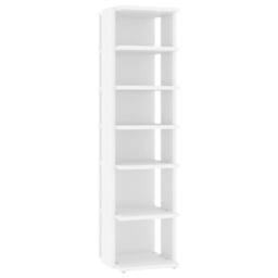 Berkfield Home Shoe Cabinet White 27.5x27x102 cm Engineered Wood - thumbnail 3