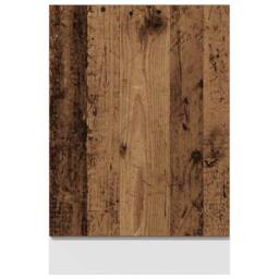 Berkfield Home Dishwasher Panel Old Wood 45x3x67 cm Engineered Wood in Brown - Size: 45 x 3 x 67 cm - thumbnail 3