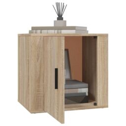 Berkfield Home Bedside Cabinets 2 pcs Sonoma Oak 50x39x47 cm in Brown - Size: 50 x 39 x 47 cm - thumbnail 4